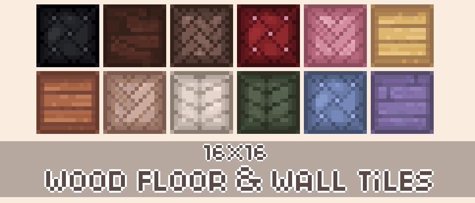 Wood Floor & Wall Tiles - 16x16