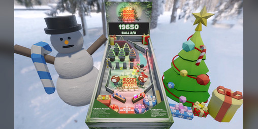 Cover image for Festive Blocky Woods Pinball
