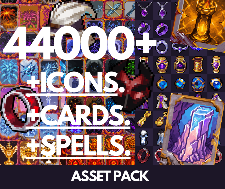 44000 RPG + ICONS + CARDS + SPELLS.