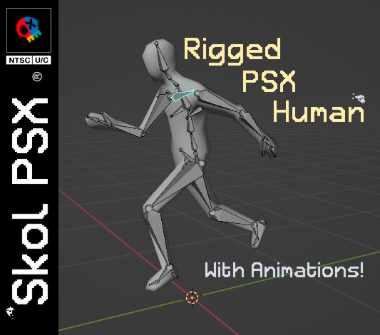 PSX Rigged and Animated Human by Skol