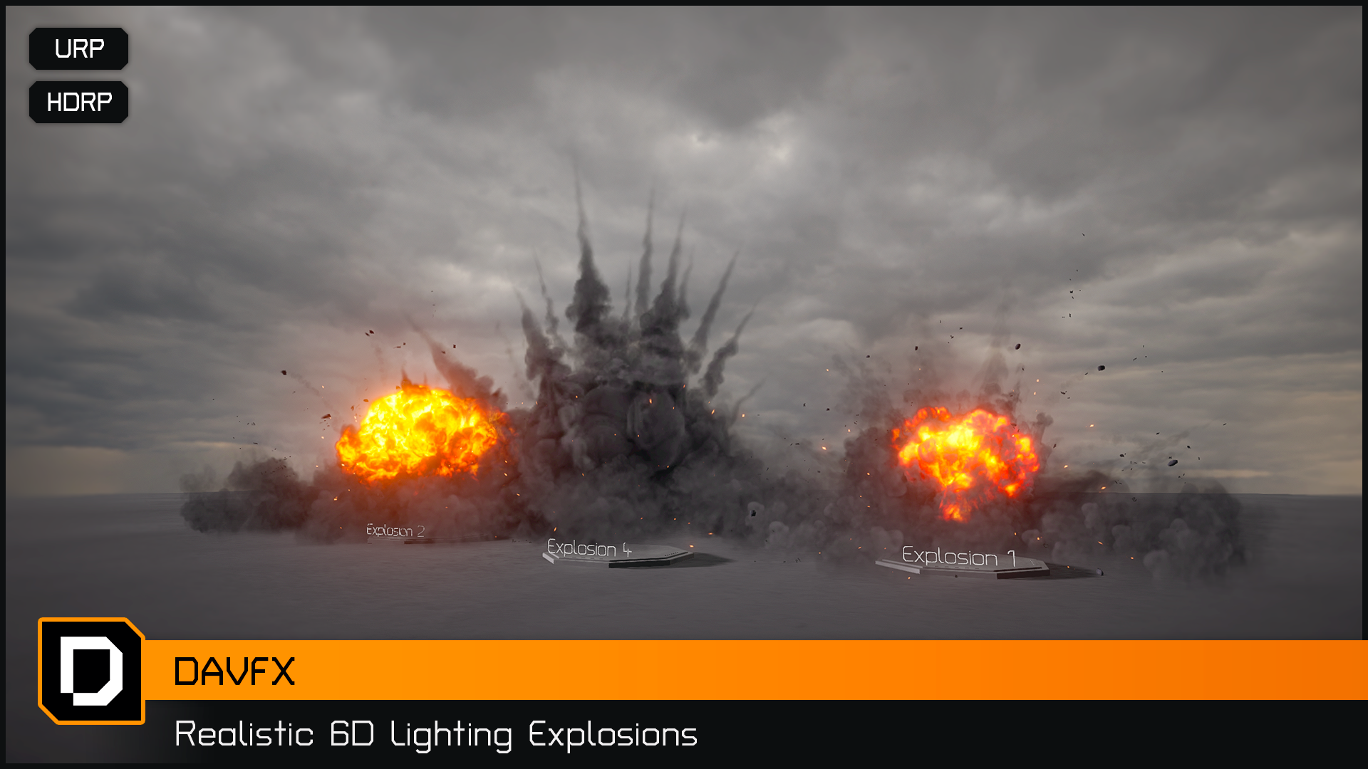 Realistic 6D lighting Explosions Pack