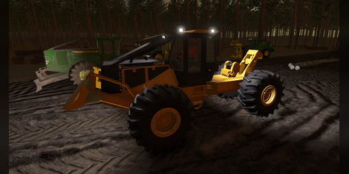 Cover image for FS25 John Deere 648Glll Cable Skidder