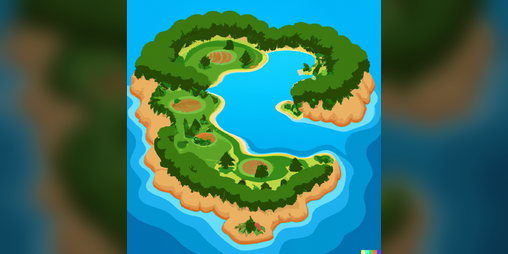 Cover image for Secret Island - puzzle game