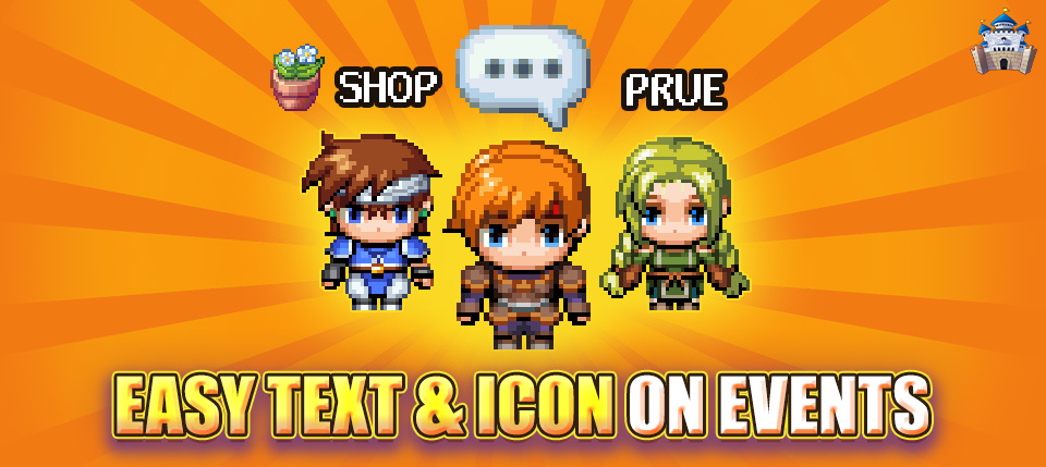 Easy Text & Icon on Events - RPG Maker MZ Plugin