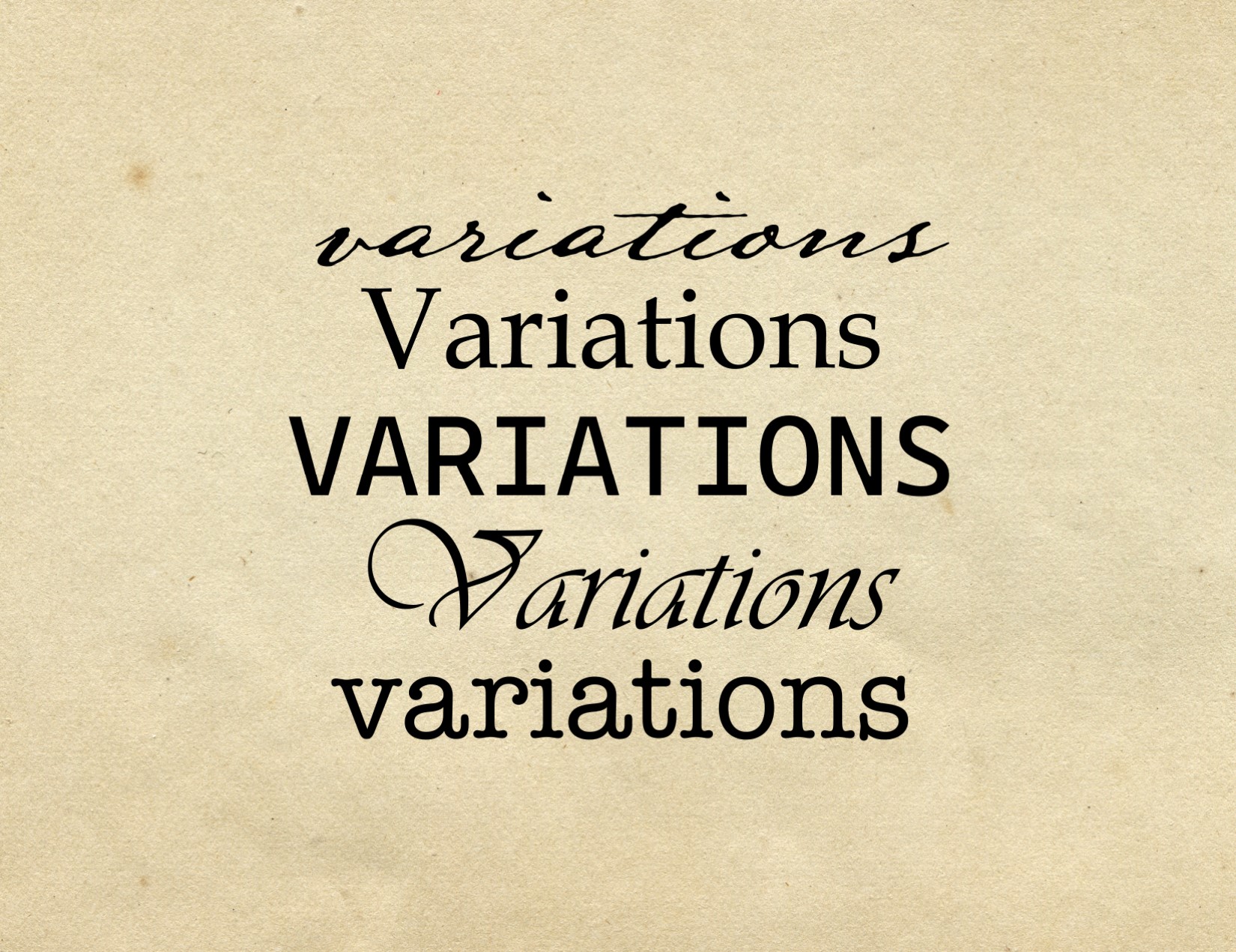 Variations