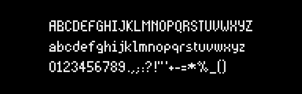 Pixel Font - SINS