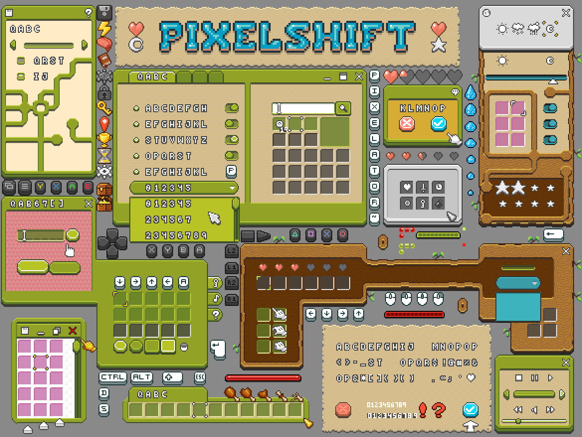 PixelShift RPG UI