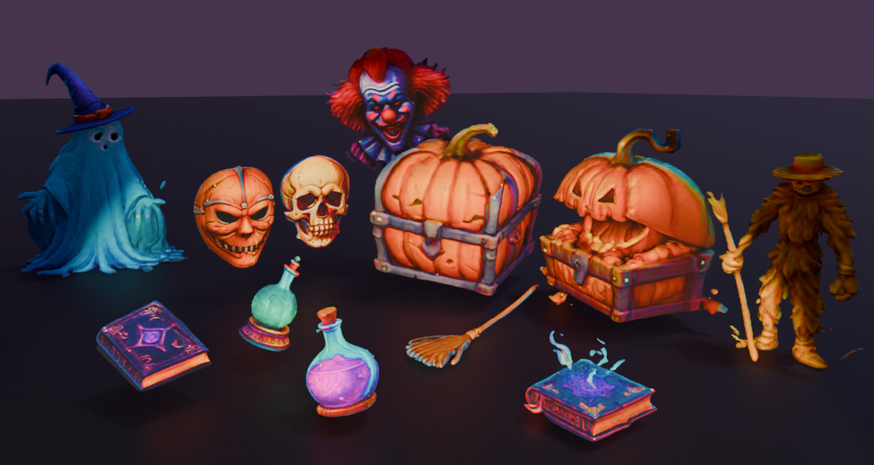 AI Halloween Asset Pack