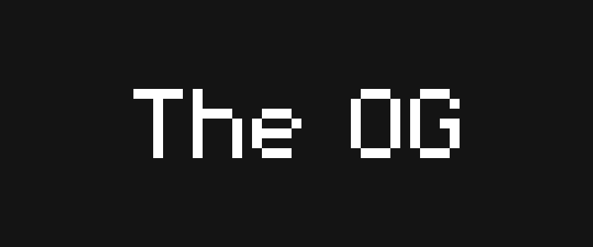 The OG - 9x5 Pixel Font