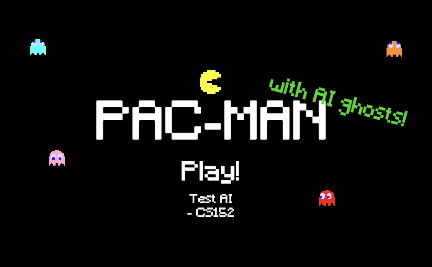 Pacman Ghost Algorithm Pac-Man (with AI ghosts!) by Dana