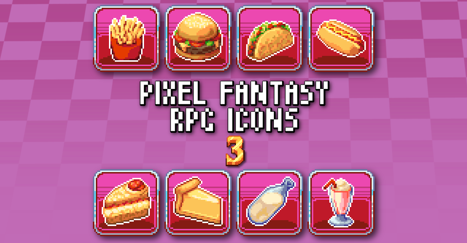 PIXEL FANTASY RPG ICONS - PACK 3