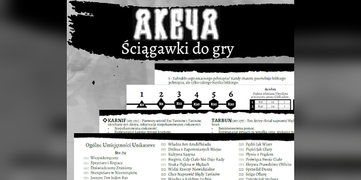 Cover image for Akeya - Ściągawki do gry