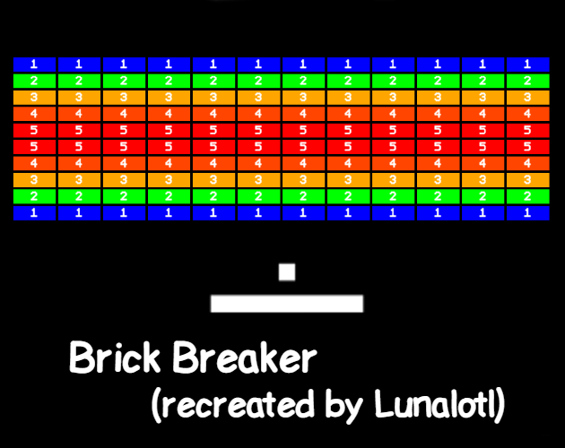 Cover image for Lunalotl's Brick Breaker