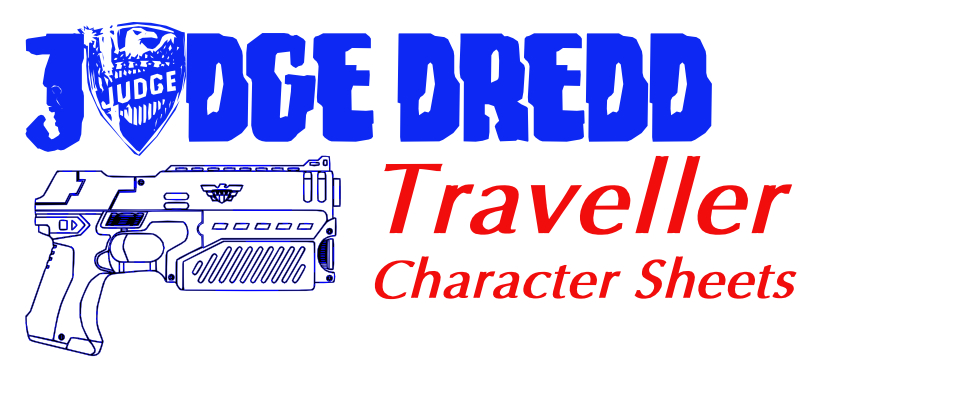 Judge Dredd - Traveller Character Sheets