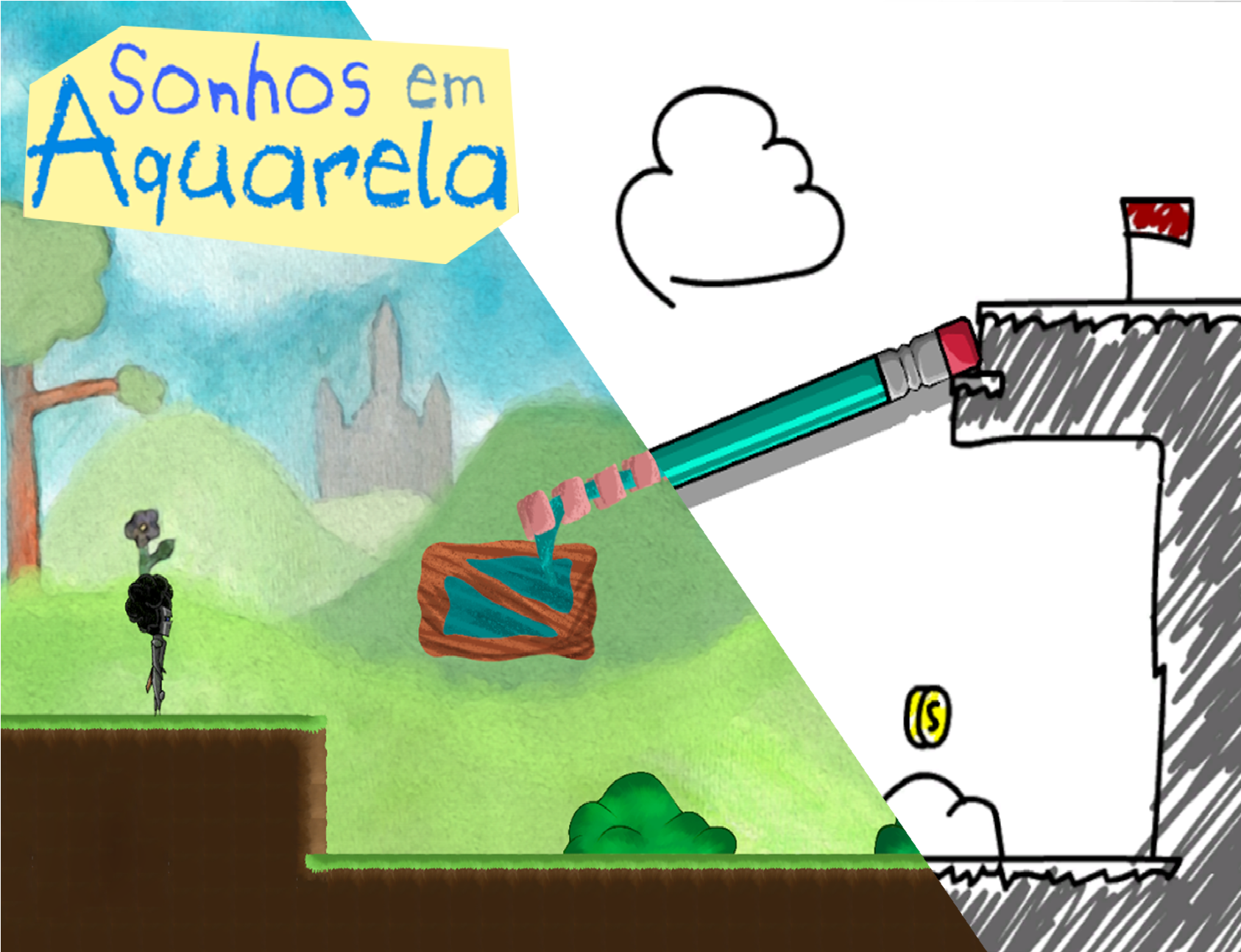 Cover image for Sonhos em Aquarela