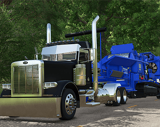 Peterson 5710D Chipper and Chip Trailer