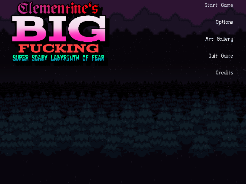 Cover image for Clementine's Big Fucking Super Scary Labyrinth of Fear