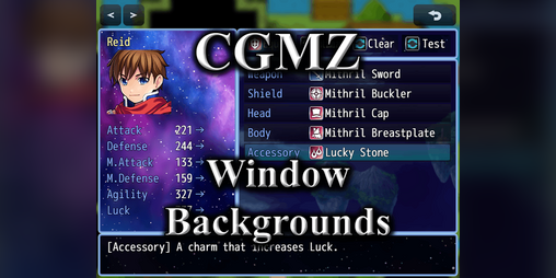 Cover image for [CGMZ] Window Backgrounds for RPG Maker MZ