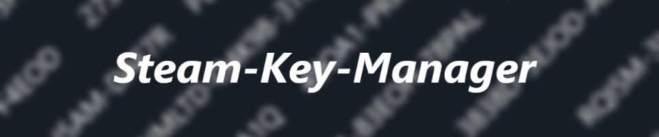 Steam Key Manager