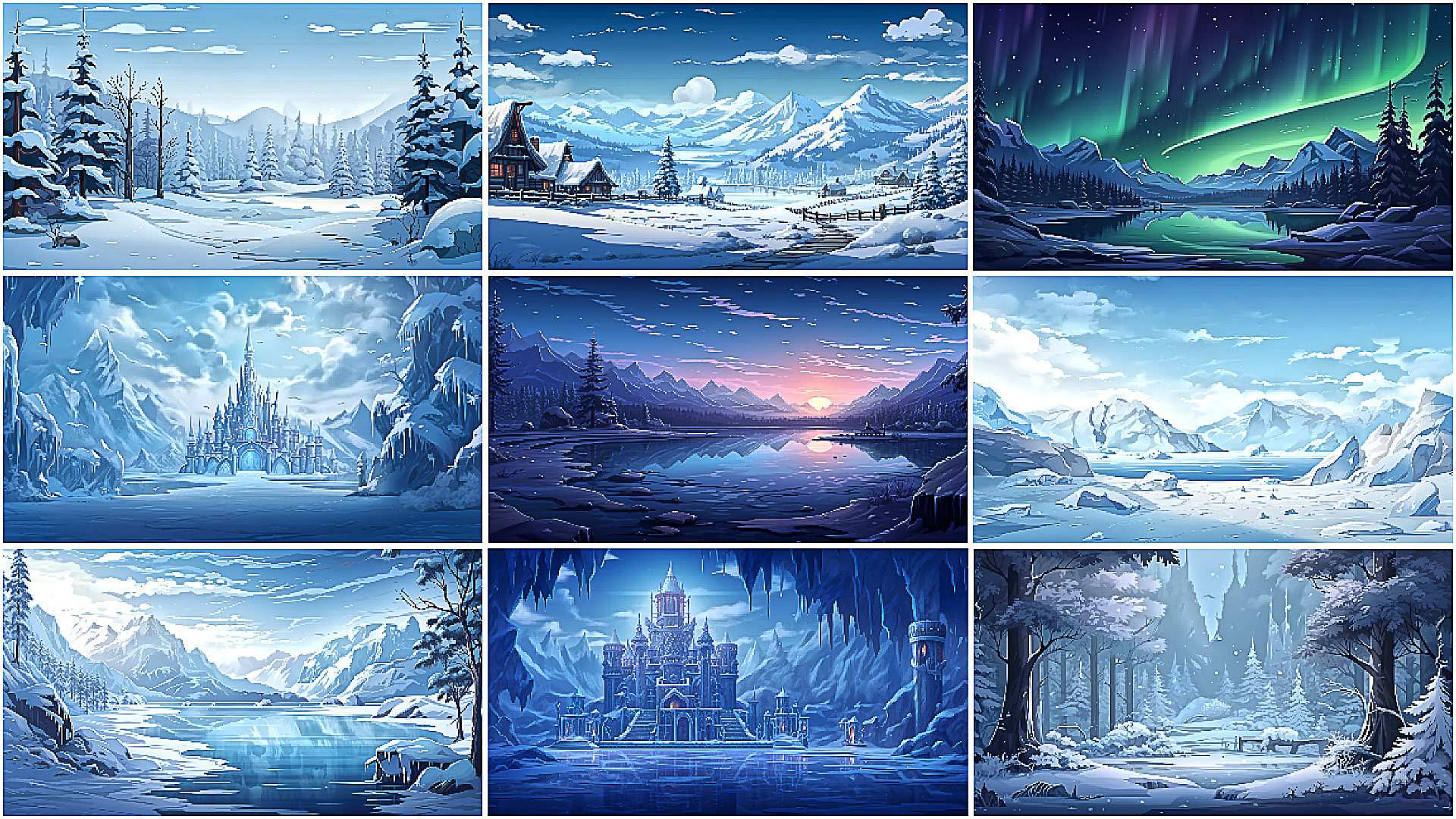 BACKGROUND - Pixel Winter 1