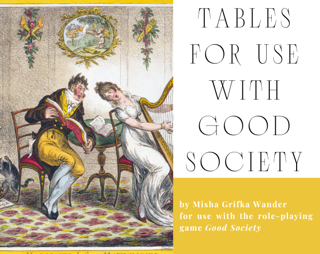 Cover image for Tables for Use with Good Society
