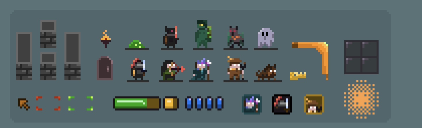 Pixel dungeon set