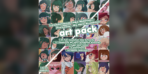 Cover image for LaundryMom Inko Midoriya + My Hero Academia Art Pack