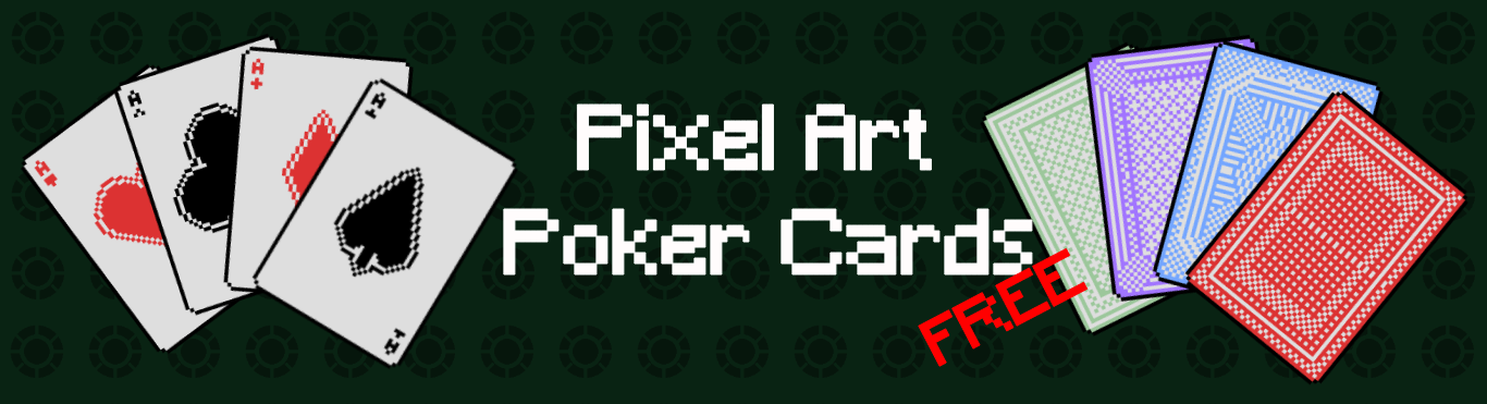 Pixel Art Poker Cards