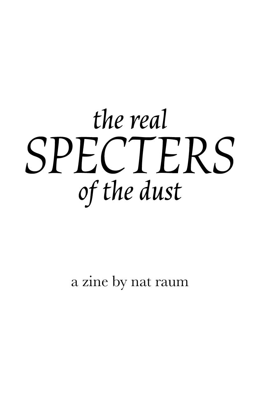 the real specters of the dust by nat raum
