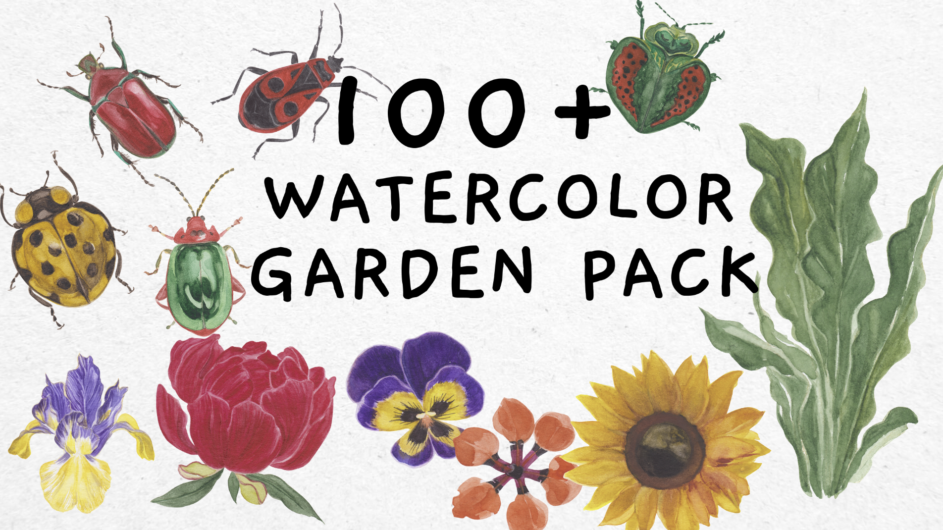 Watercolor Garden Asset Pack