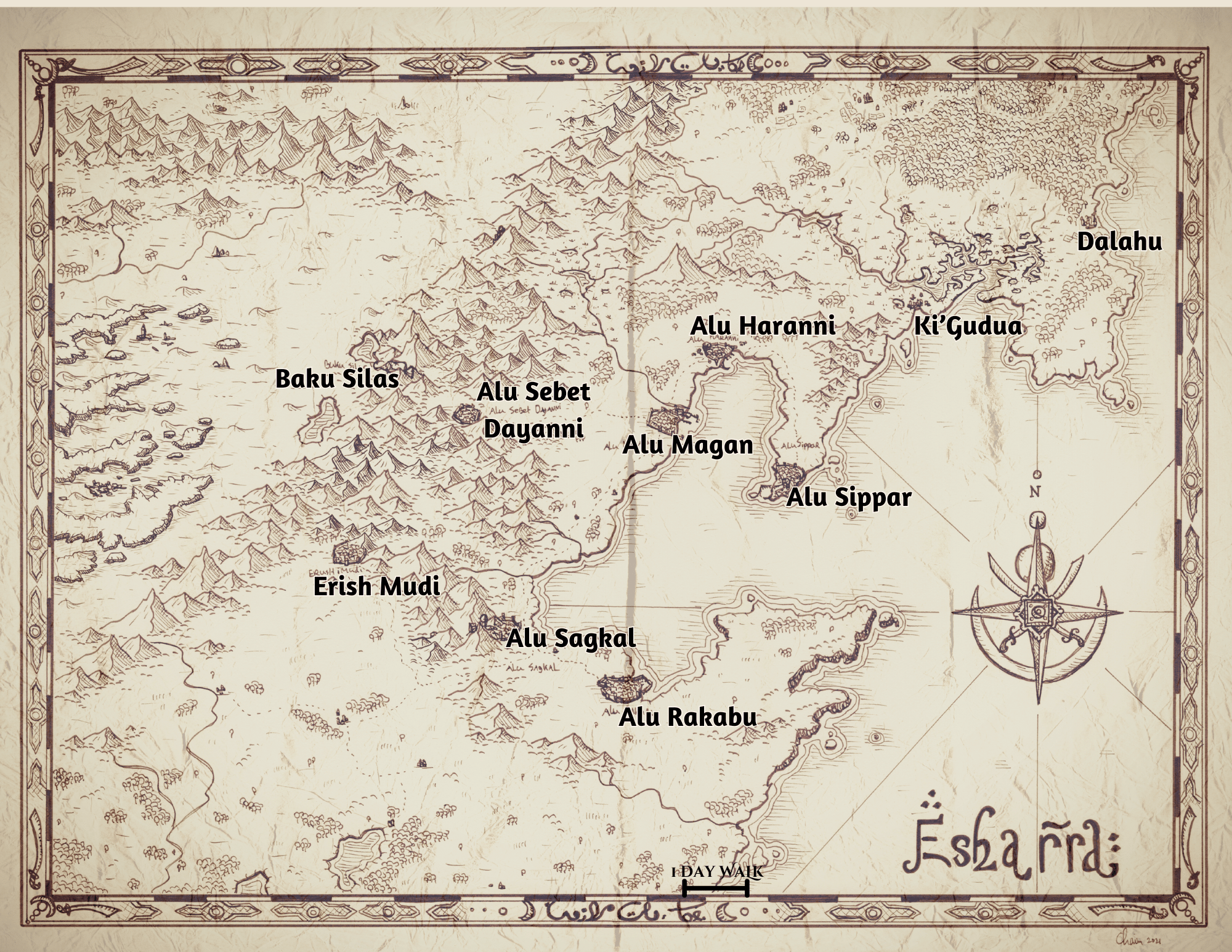 Map of Esharra