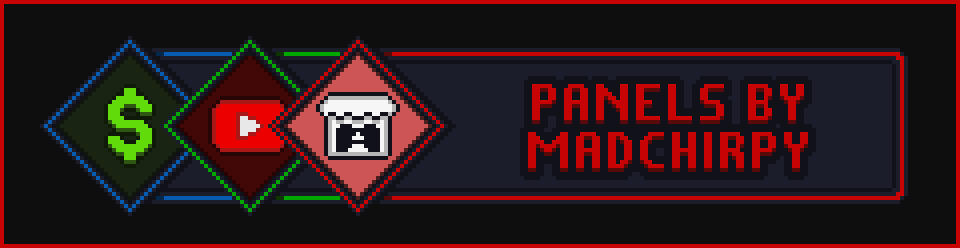 Twitch Panels - Pixel Art