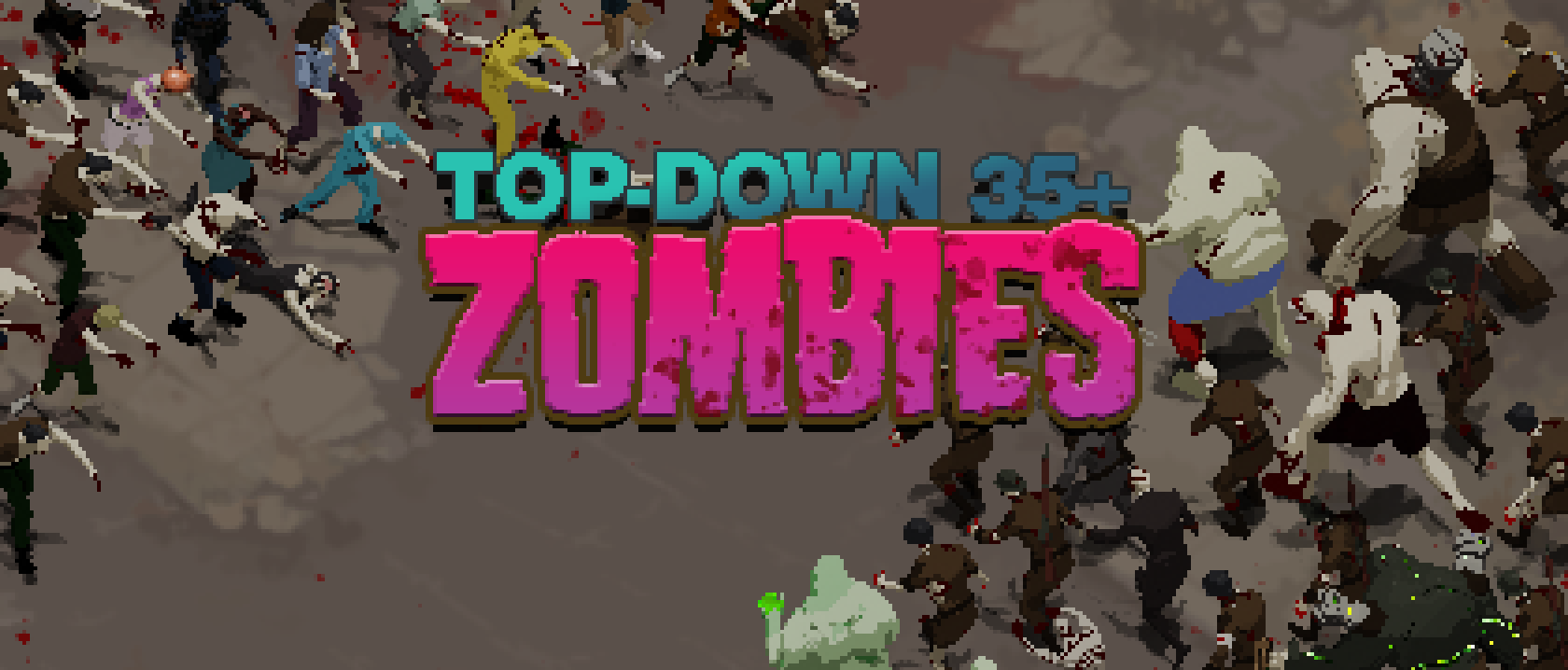 HD 8-Directional top-down Zombie pack