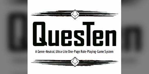 Cover image for QuesTen-One Page TTRPG