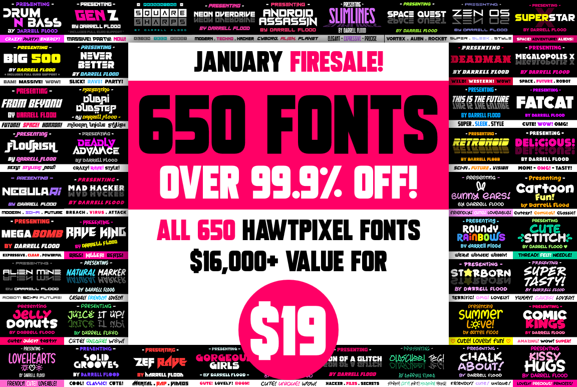 Hawtpixel Font Firesale