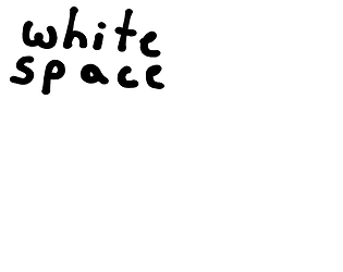 white space