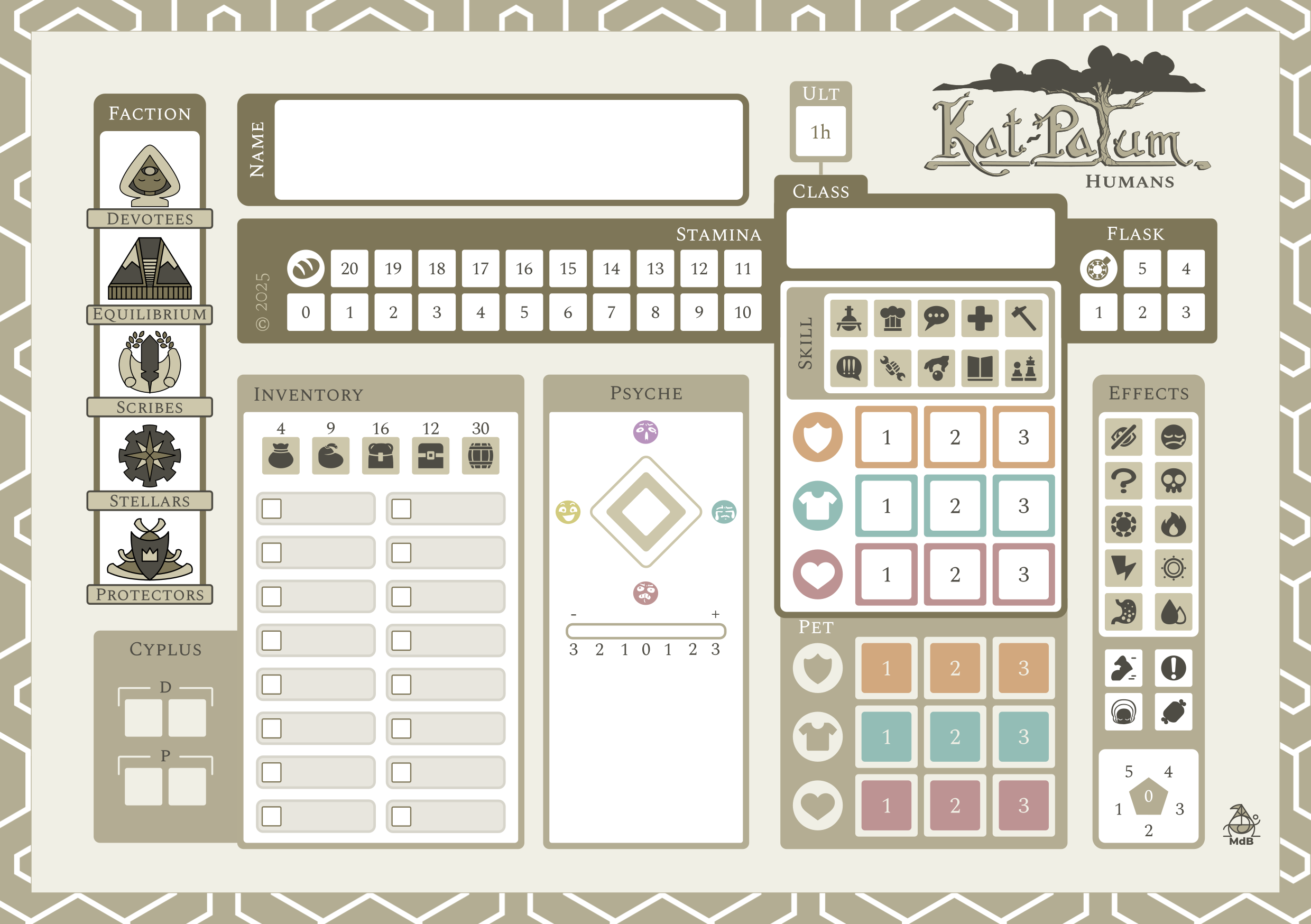 Kat-Patum humans-Character Sheet Font