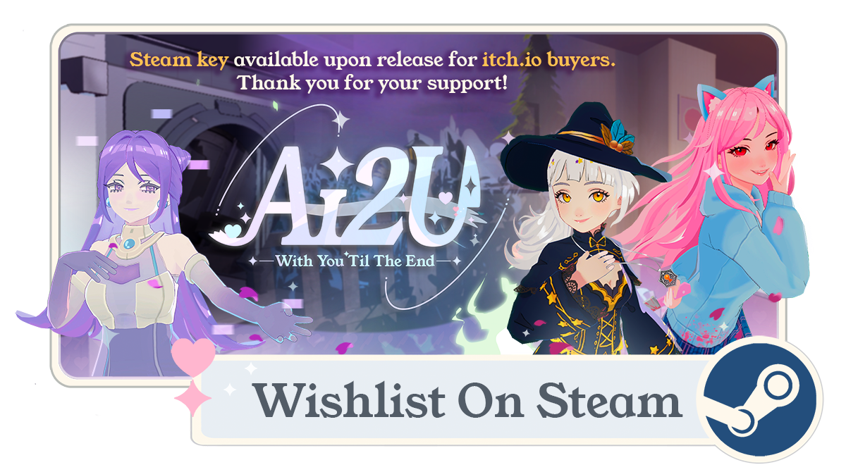 One itch.io purchase = One AI2U Steam key