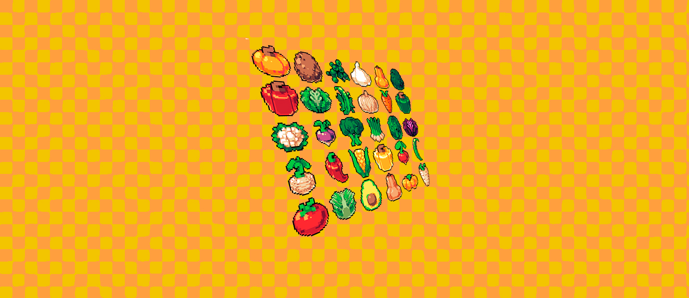 FREE Pixel Art Vegetables Pack