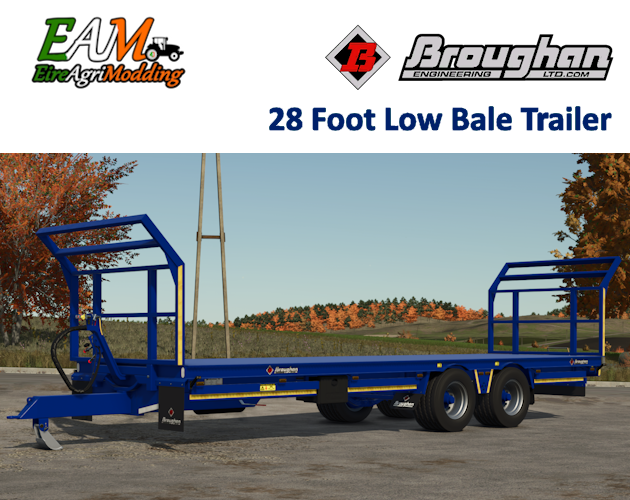 Cover image for Broughan 28 Foot Low Bed Flat Trailer V1.0.0.1