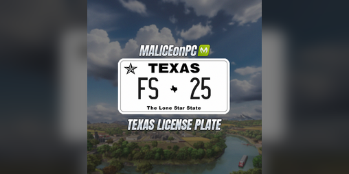 Cover image for FS25 Texas License Plate