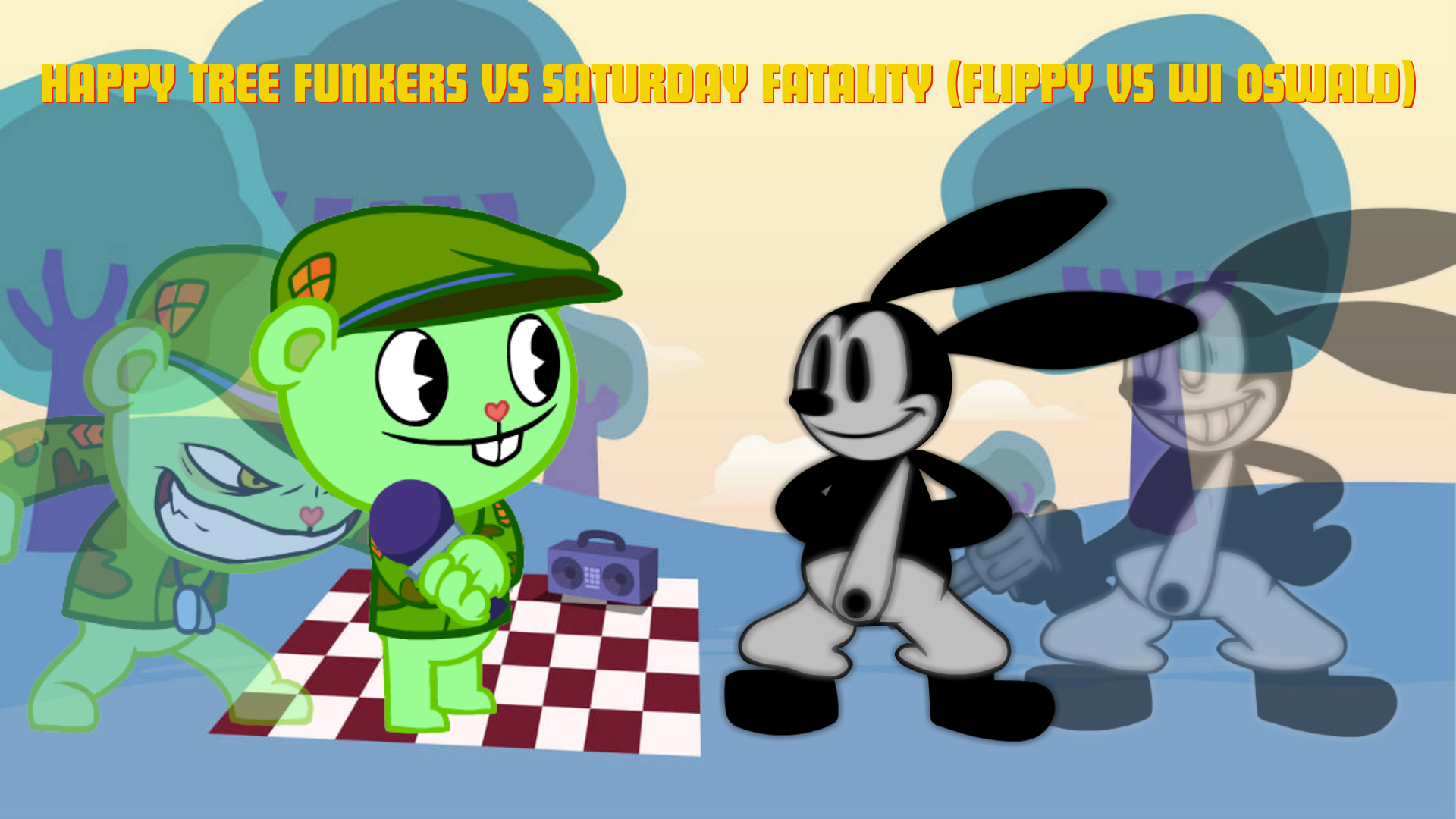 Cover image for Happy Tree Funkers VS Saturday Fatality (Flippy VS WI Oswald)