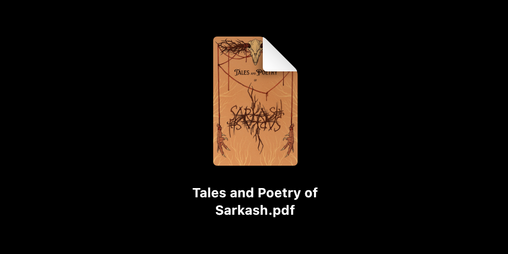Cover image for Tales and Poetry of Sarkash