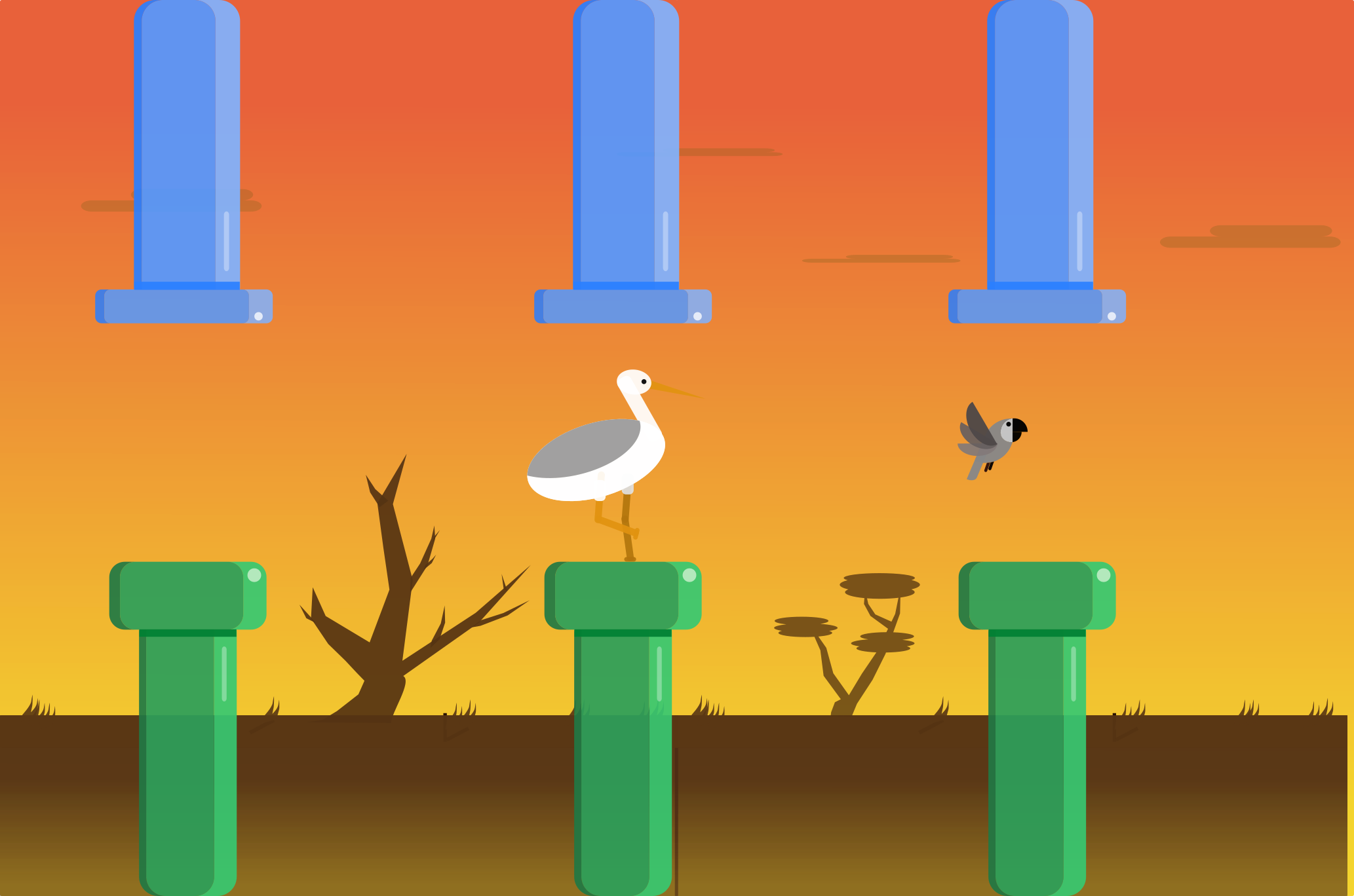 Skybound Birds - 2D Sprites & Animations Pack  Flappy Bird Style Game Assets