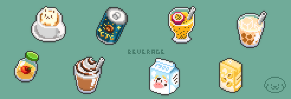 Pixel Beverage 32x32 Icons!