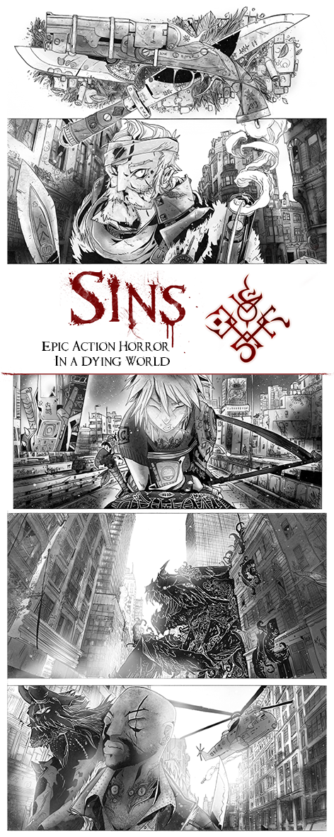 Sins RPG: Game Master's Screen  RPG po angielsku \ S \ Sins RPG