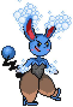 Bubble's old design (pokemon infinite fusion sprite edit)