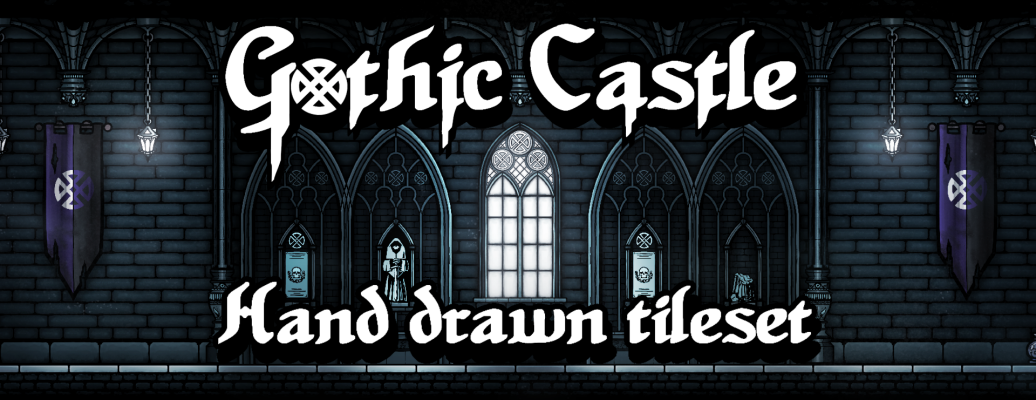 Gothic Castle - Hand Drawn Tileset