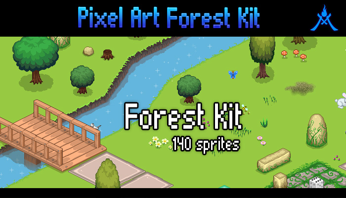 Pixel Forest Kit - 140 Sprites