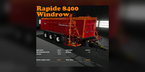 Cover image for FS25_PSM_rapide8400Windrow